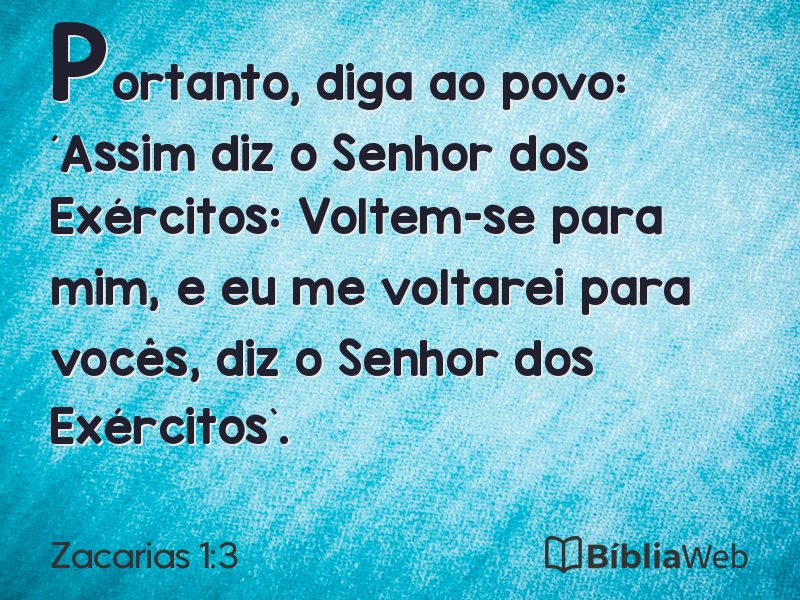 Zacarias 1:3 em imagem para compartilhar