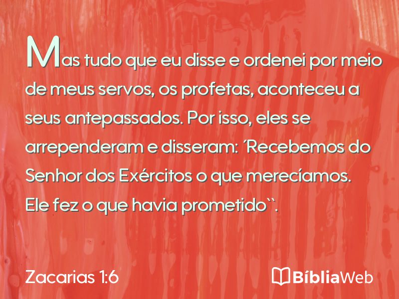 Zacarias 1:6 em imagem para compartilhar