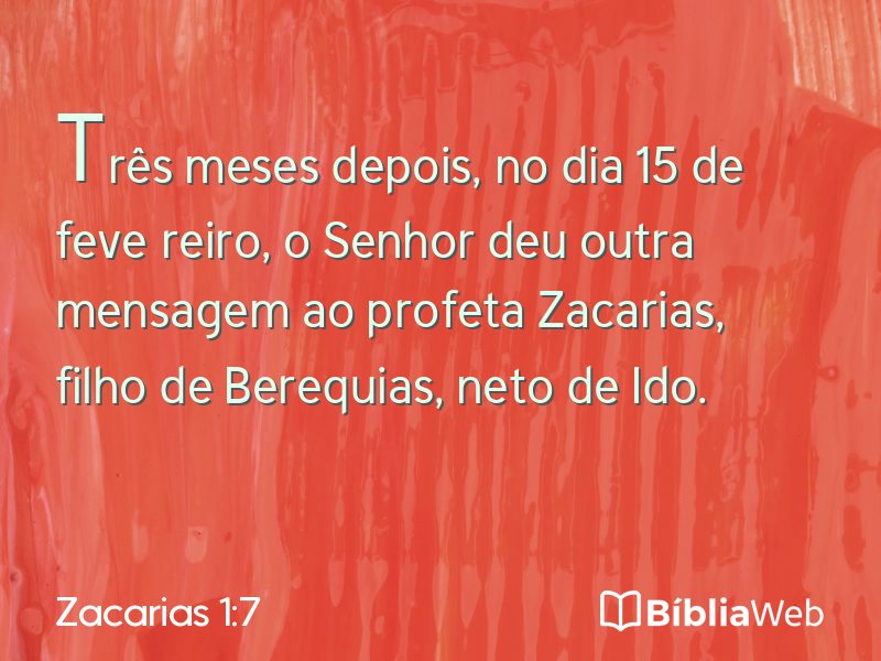Zacarias 1:7 em imagem para compartilhar