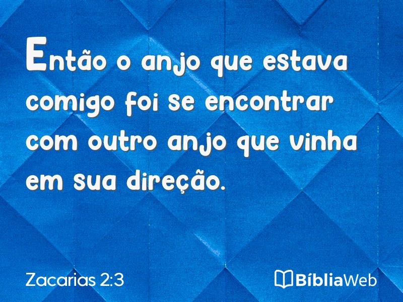 Zacarias 2:3 em imagem para compartilhar