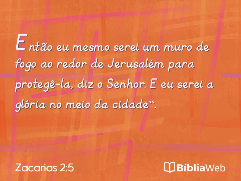Zacarias 2:5 em imagem para compartilhar