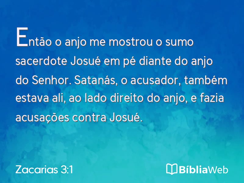 Zacarias 3:1 em imagem para compartilhar