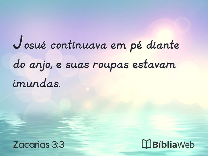 Zacarias 3:3 em imagem para compartilhar