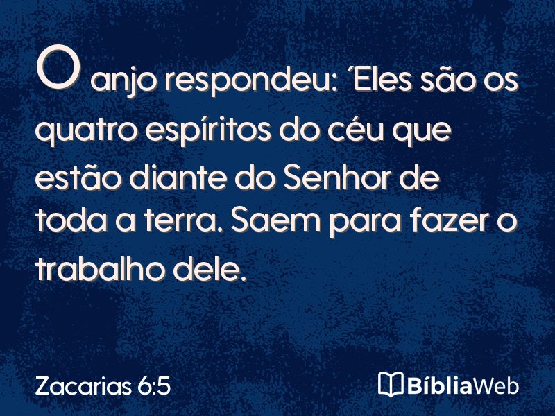 Zacarias 6:5 em imagem para compartilhar