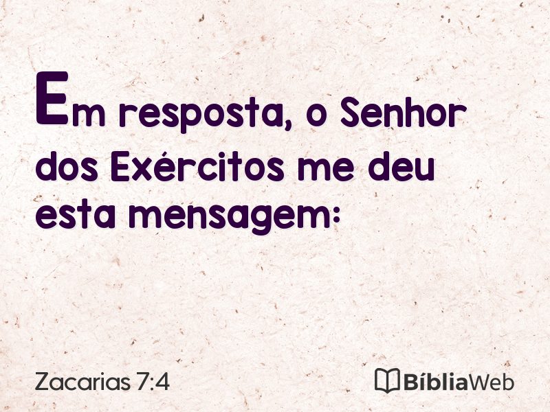 Zacarias 7:4 em imagem para compartilhar