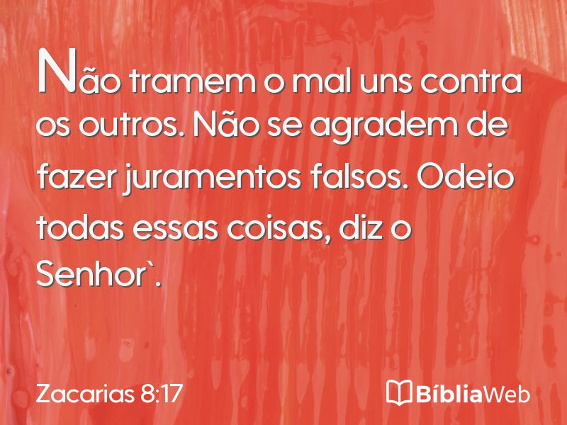 Zacarias 8:17 em imagem para compartilhar