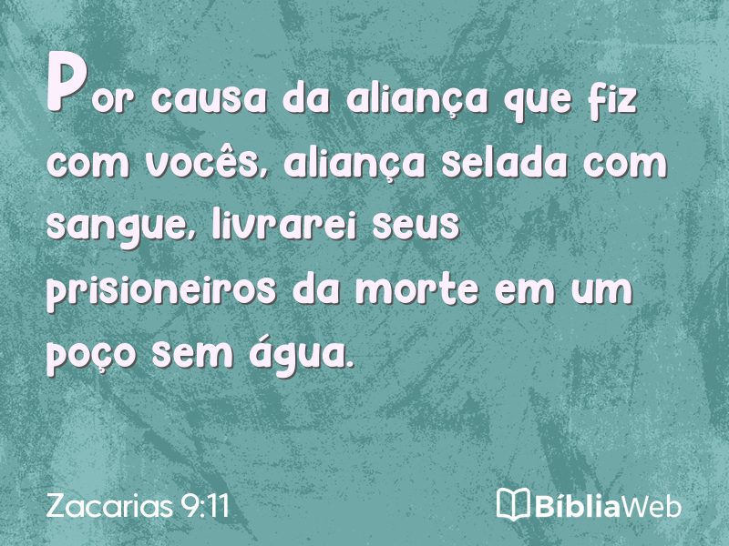 Zacarias 9:11 em imagem para compartilhar